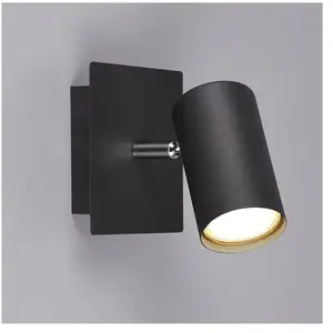 Trio leuchten 802400132 marley spot mural en métal noir mat 1 x GU10Vendu parkaufland