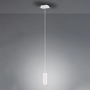 Comparateur de prix : Trio lampe suspendue Marley 150 cm GU10 acier 35W acier blanc