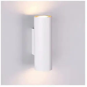 Comparateur de prix : Trio-Leuchten Applique Murale Cylindre Blanc Marley Double Lumière Haut et Bas