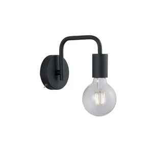 Comparateur de prix : Trio Leuchten Diallo appliques murales tube mÉtallique noir p. 20cm 208070132