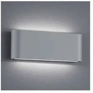 Trio applique murale Thames II led 800 lumen 46 cm gris aluminium