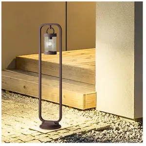 Comparateur de prix : Trio-Leuchten Luminaires de jardin, Borne jardin 100 cm Sambesi Rouille en Metal Trio