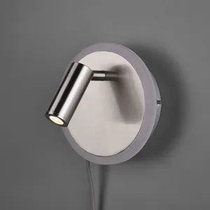 Trio Leuchten 229210207 Wandleuchte, Métal, Nickel Mat pas cher
