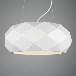 Comparateur de prix : Trio lampe suspendue Zandor50 cm acier 2 kg blanc