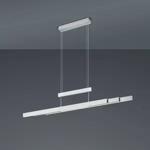 Comparateur de prix : Trio Lighting Suspension LED Trajan, 2.700-5.000K, nickel mat
