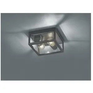 Trio éclairage extérieur Garonne24 cm aluminium/verre anthracite pas cher