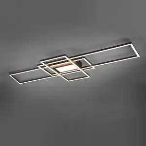 Comparateur de prix : Trio Lighting Plafonnier Led Irvine 3 000 - 6 500 K, Anthracite
