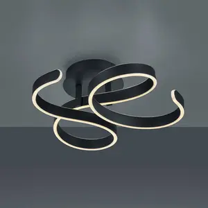 Comparateur de prix : Trio Lighting Plafonnier Led Francis, Anthracite