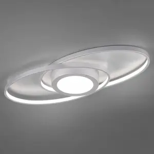 Comparateur de prix : RL LIVE YOUR LIGHT Reality Leuchten Plafonnier LED Galaxy, dimmable, couleur titane