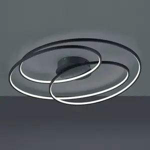 Comparateur de prix : Plafonnier Led intégrée luminosité variable - Trio - Gale