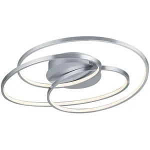 Comparateur de prix : Trio gale semi-plafonnier led moderne 38,5w nickel mat 3000k
