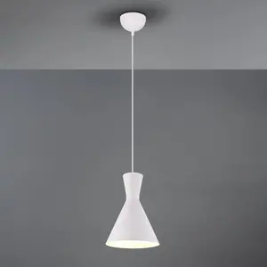 Comparateur de prix : Reality - Enzo suspension double cÔne mÉtal blanc d. 20cm r30781031