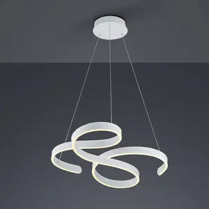Trio Leuchten Suspension LED, blanc mat, variateur interrupteur, L 72 cm, FRANCISVendu parrue-du-commerce