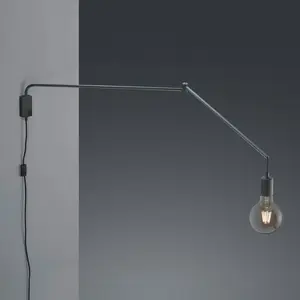Comparateur de prix : Trio Lighting Applique Line avec câble + fiche, noire