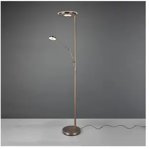 Comparateur de prix : TRIO Leuchten Barrie Lampadaire à éclairage indirect, LED, 424210304,