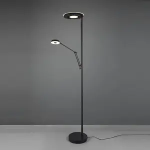 Comparateur de prix : TRIO Leuchten Barrie Lampadaire à éclairage indirect, LED, 424210332,