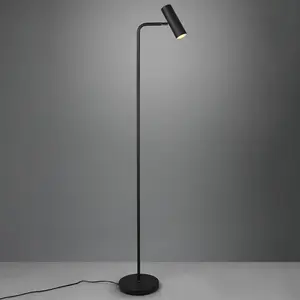 Comparateur de prix : Trio Lighting Lampe sur pied Marley, noir, hauteur 151 cm, métal