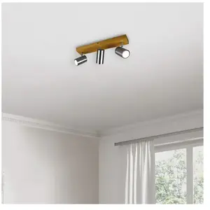 Trio Lighting Spot pour plafond Marley, nickel mat, à 3 lampes pas cher