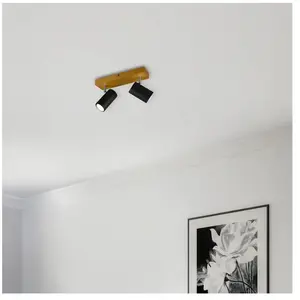 Comparateur de prix : Trio Lighting Spot pour plafond Marley, noir mat, à 2 lampes