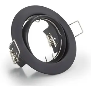 Comparateur de prix : Trio Lighting Lampe encastrable Jura ronde en noir