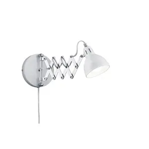 Comparateur de prix : RL LIVE YOUR LIGHT Reality Leuchten Applique Murale Scissor Avec Abat-Jour Blanc Mat