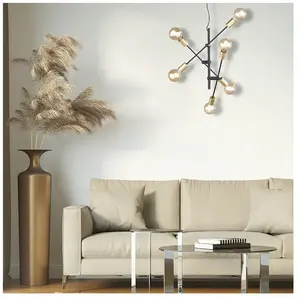 Comparateur de prix : TRIO Leuchten Cross Suspension, 6 sources lumineuses, 306700632,