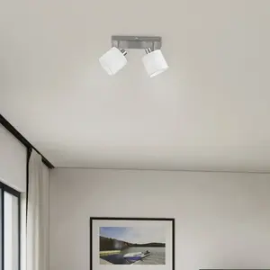 Reality Leuchten - Spot Tommy 2xE14 Spot Nickel L28 cm Trio Lighting pas cher