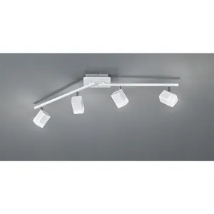 Reality - Spot Plafonnier 4 Led Orientable Roubaix Blanc Trio LightingVendu parconforama