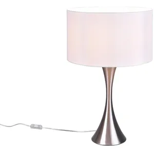 Trio Lighting Lampe à poser Sabia, Ø 40 cm, blanc/nickel pas cher