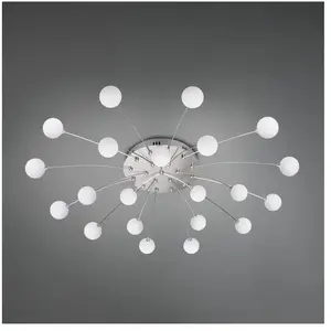 Trio Lighting Plafonnier LED Bullet, 21 lampes, nickel/blancVendu parluminaire