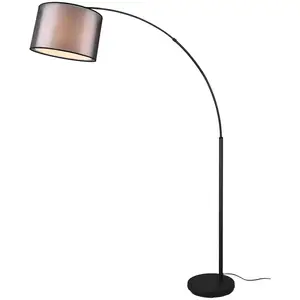 Trio Lighting Lampe sur pied arquée Burton avec double abat-jourVendu paramazon