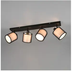 Trio Lighting Plafonnier avec spots Burton, allongé, à quatre lampesVendu paramazon