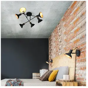 TRIO Roxie Plafonnier, 611900632, pas cher