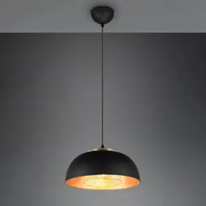 Comparateur de prix : RL LIVE YOUR LIGHT Reality punch plafonnier suspendu dôme moderne punch 35 cm noir mat