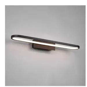 Comparateur de prix : Lampe Miroir Led Pour Salle De Bain Moderne Gianni Noir IP44 Trio Lighting