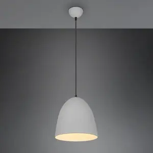 Comparateur de prix : TRIO Reality Leuchten Suspension Tilda, à une lampe, grise, Ø 25 cm