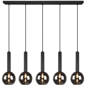 Trio Lighting Suspension Clayton, à 5 lampes pas cher