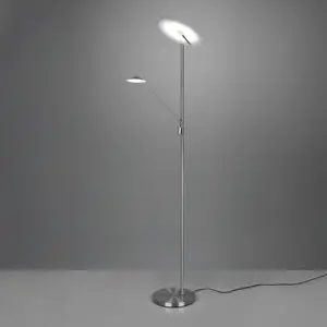 Comparateur de prix : Trio Lighting Lampadaire LED Brantford liseuse, nickel mat