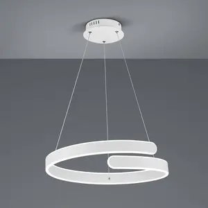 Reality Parma Plafonnier suspendu LED moderne Parma blanc mat 4000KVendu parluminaire