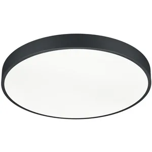 Comparateur de prix : Trio Lighting Plafonnier LED Waco, CCT, Ø 49,5 cm, noir mat