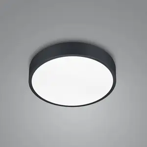 Comparateur de prix : Trio Lighting Plafonnier LED Waco, CCT, Ø 31 cm, noir mat