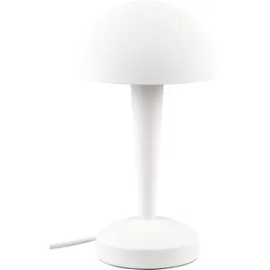 Reality Lampe de table Canaria R59561131, métal blanc mat, avec LED E14 de 4,9 watts, On/Off TouchVendu parkaufland