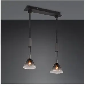 TRIO Leuchten Stanley Suspension à 2 sources lumineuses, 319500232, pas cher