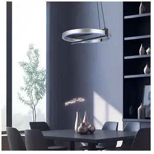 Trio Lighting Suspension LED Thompson up/down RGBW alu/noire pas cher