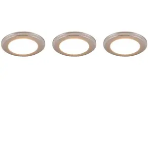 Comparateur de prix : Trio Lighting Downlight LED Argus RGBW télécommande x3 chromé