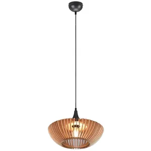 Comparateur de prix : Trio Lighting Suspension Colino en lamelles de bois, bois clair