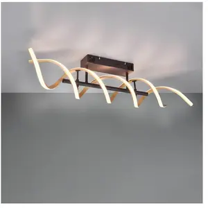 Comparateur de prix : Trio sequence semi-plafonnier led moderne 41w laiton mat 2300-3000-4000k