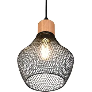 Comparateur de prix : Reality Leuchten Suspension Valeria avec abat-jour en treillis, Ø 18 cm