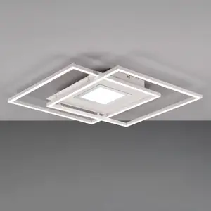 Trio Lighting Plafonnier LED Via CCT dim télécommande blanc pas cher