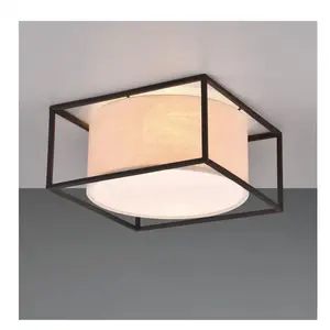 Trio Lighting Plafonnier Ross avec abat-jour en tissu, 30 x 30 cmVendu paramazon